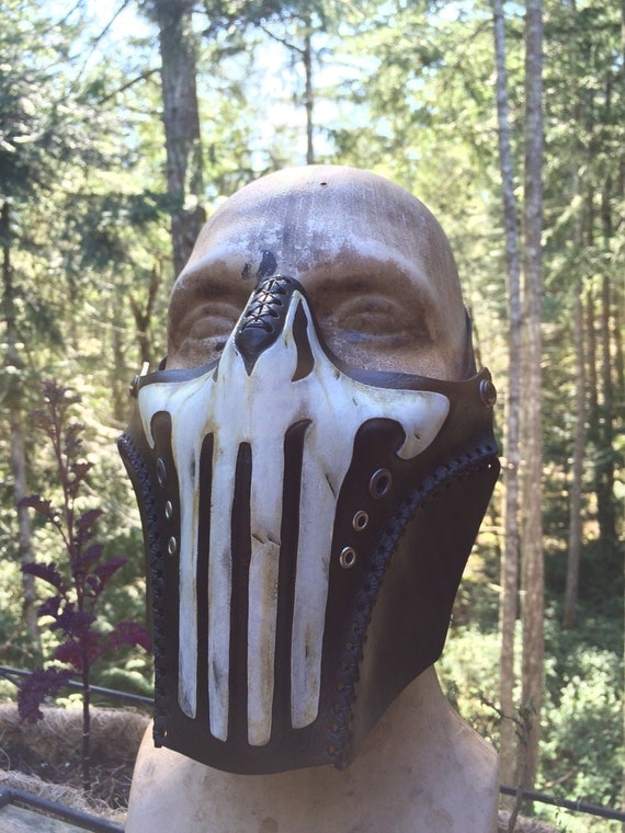 3d Printed Shoes >> Leather Punisher biker airsoft half mask 3d Printed Shoes >> Leather Punisher biker airsoft half mask