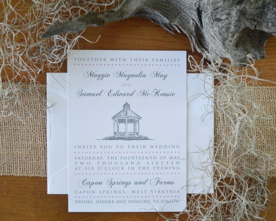 Gazebo Wedding Invitations 4