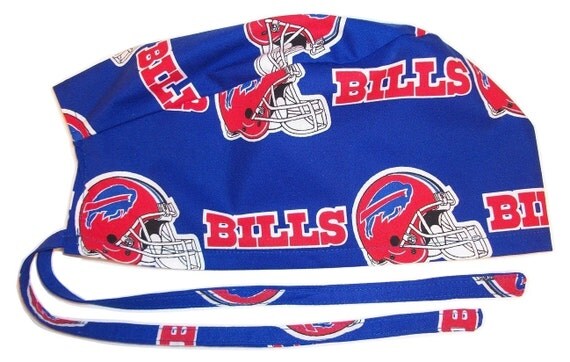 Mens Surgical Scrub Hat Handmade in the USA Buffalo Bills