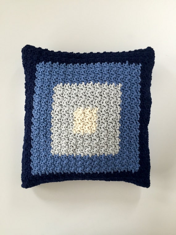 Pillow Cover Crochet PATTERN - Modern Pillow - Pillow Cover - Squares Design from ...