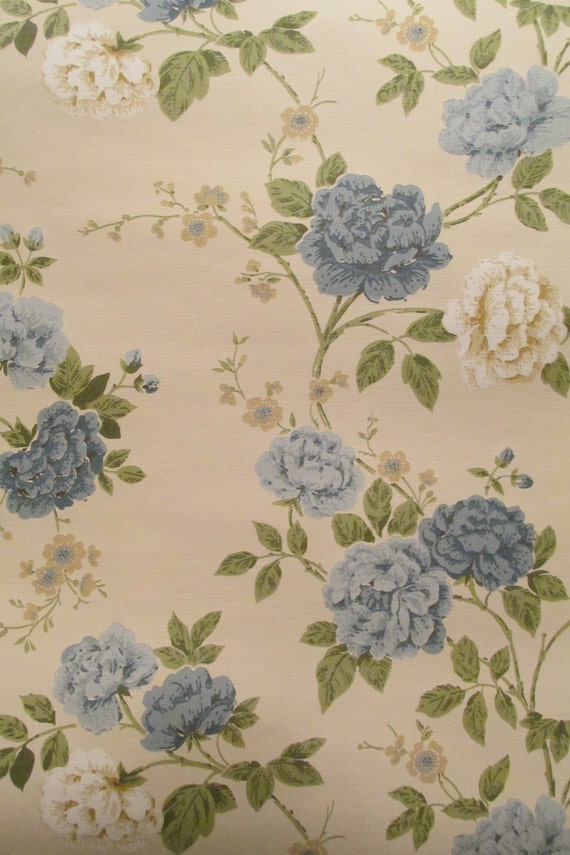 vintage wallpaper for rolls sale double Floral full Vintage SALE roll Wallpaper Print