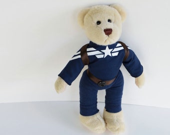 captain america stuffed bear