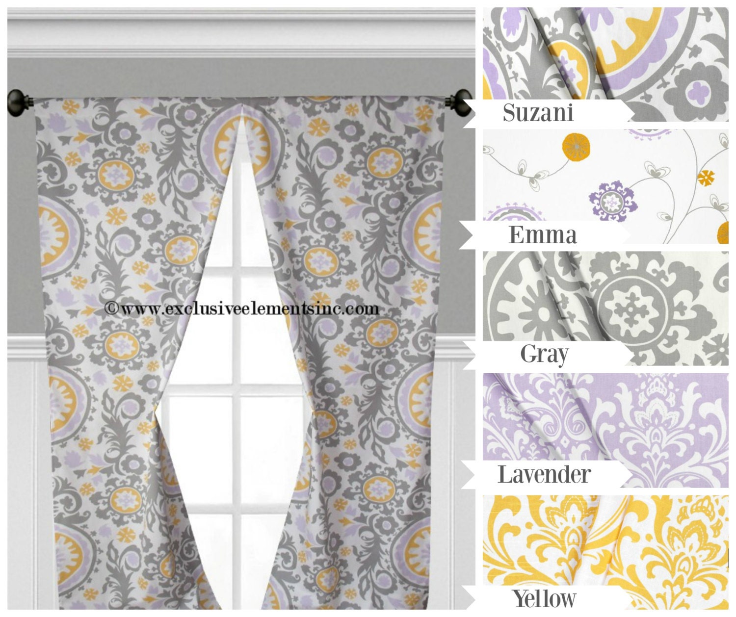 Yellow Curtains Zig Zag Chevron Curtain Panels Living Room Lavender Gray Yellow Curtain Panels Baby Nursery Curtains Window Treatments Dry Fl Child Ds Purple