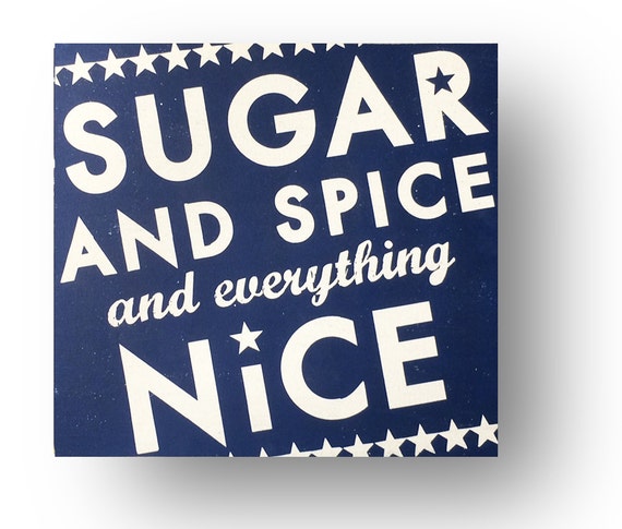 Download Sugar and Spice and everything nice 17x18