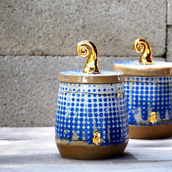 Items similar to Ceramic jar, unique pottery, home decor , wedding gift