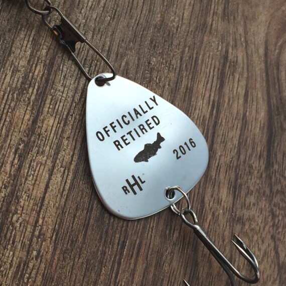 Retirement Gift Retirement Fishing Lure Boss by sierrametaldesign