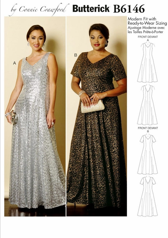  Easy  Evening Dress  Pattern  Formal  Dress  Pattern  Butterick