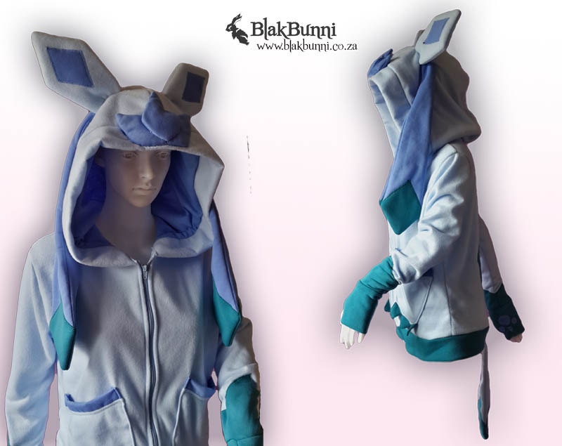 Made To Order Glaceon Inspired Hoodie Fox Cat Bunny 