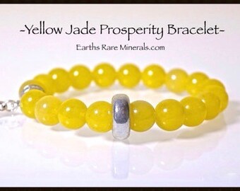 Yellow Jade Prosperity Bracelet