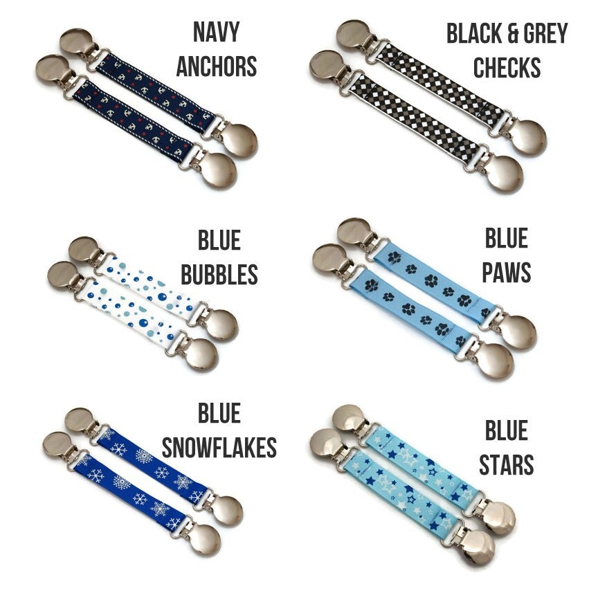 Mitten Clips for Kids You Pick Ribbon Style for Boys or