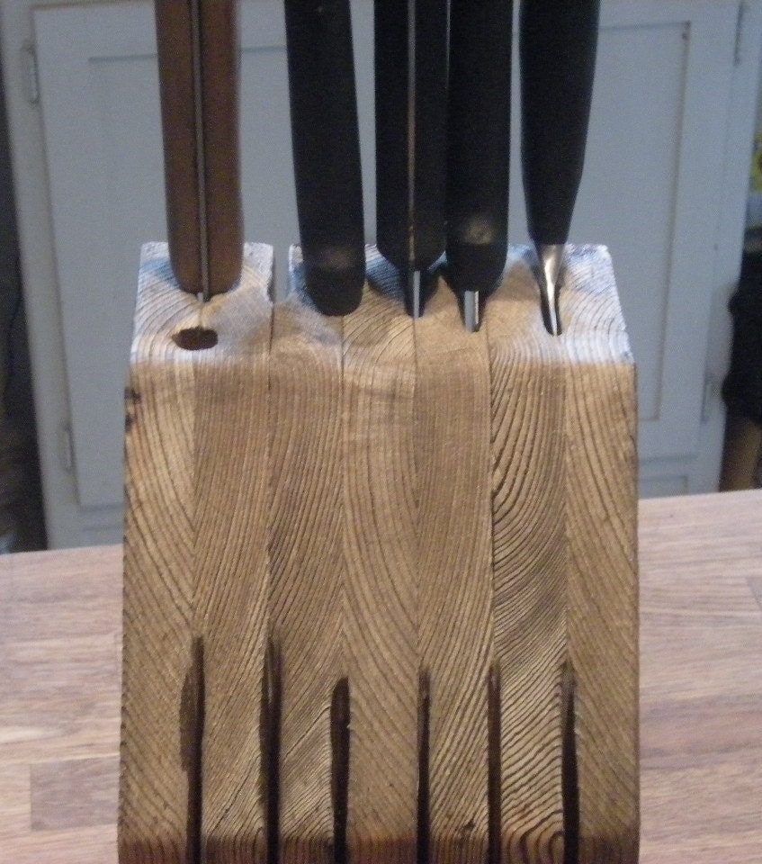 Scorched Earth Knife Block for cool kitchens
