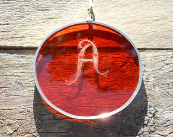 Stained Glass Alphabet A