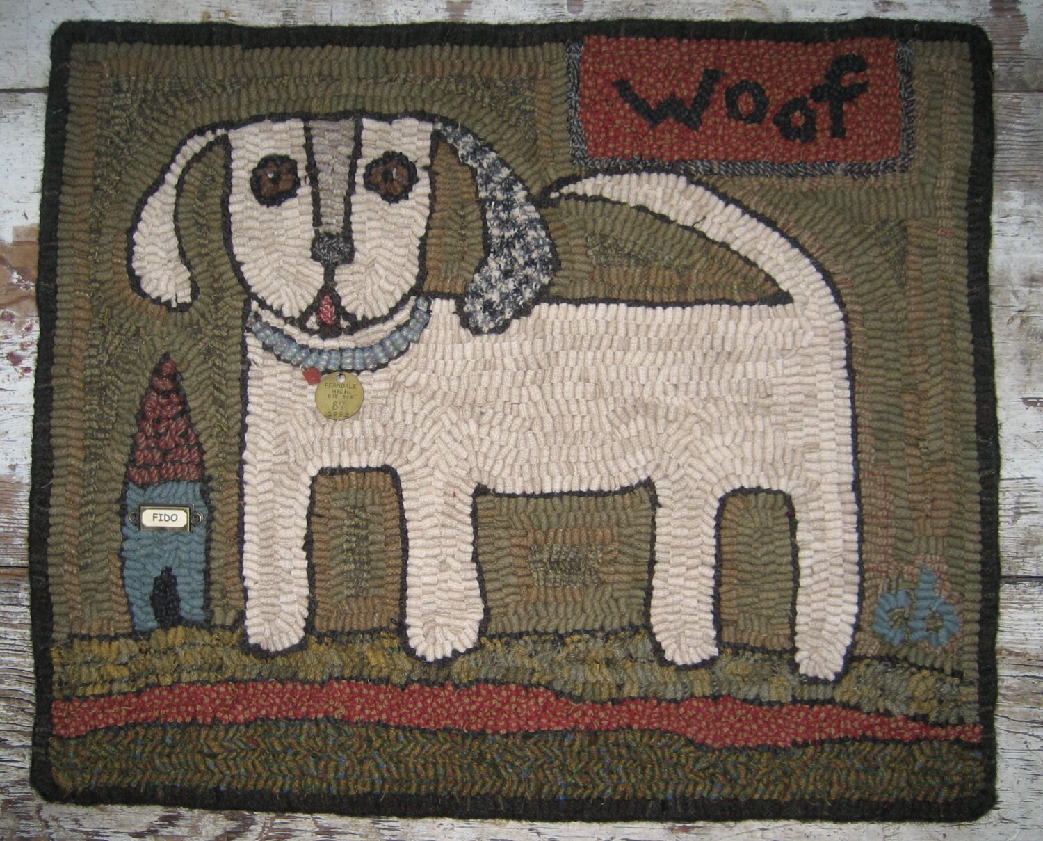 Primitive Rug Hooking PatternWoof