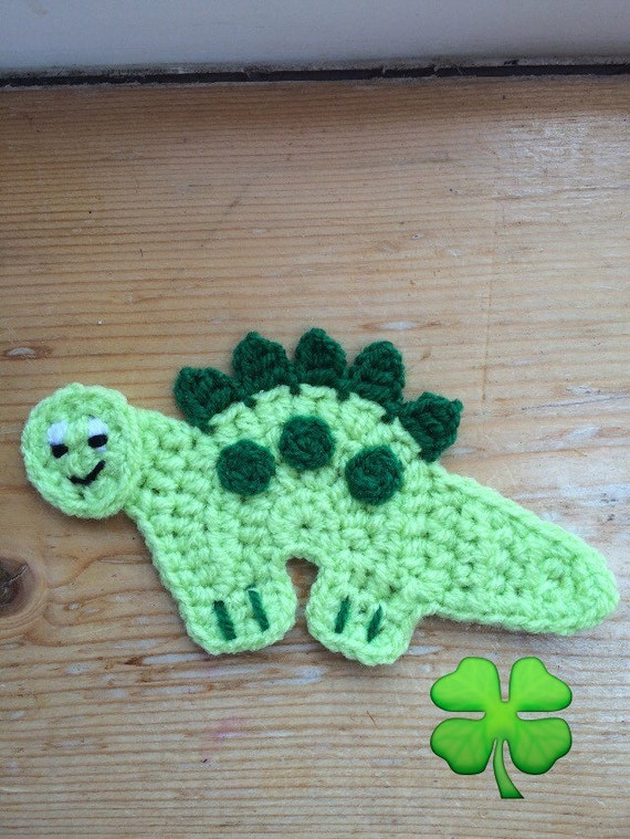 Items similar to Crochet dinosaur applique on Etsy