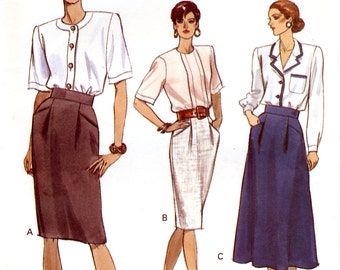 Vogue 7730 Sewing Pattern for Misses' Skirt - Uncut - Size 12, 14, 16