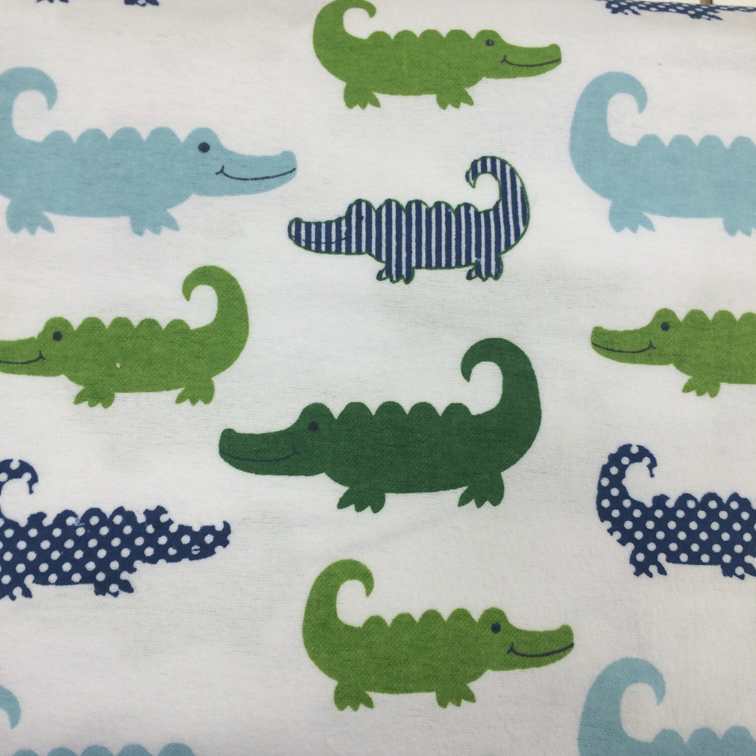 Alligators FLANNEL Fabric 20 inches