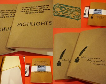 Hamilton Themed Notebooks/Sketchbooks