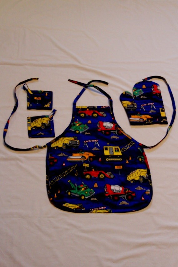 Construction apron set by missashcam on Etsy