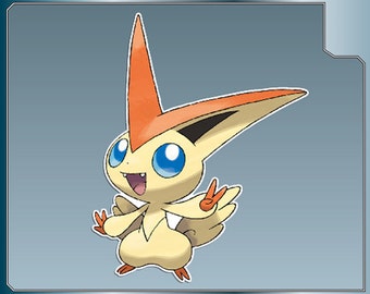 SHINY VICTINI vinyl decal No. 1 from Pokemon Sticker for Just