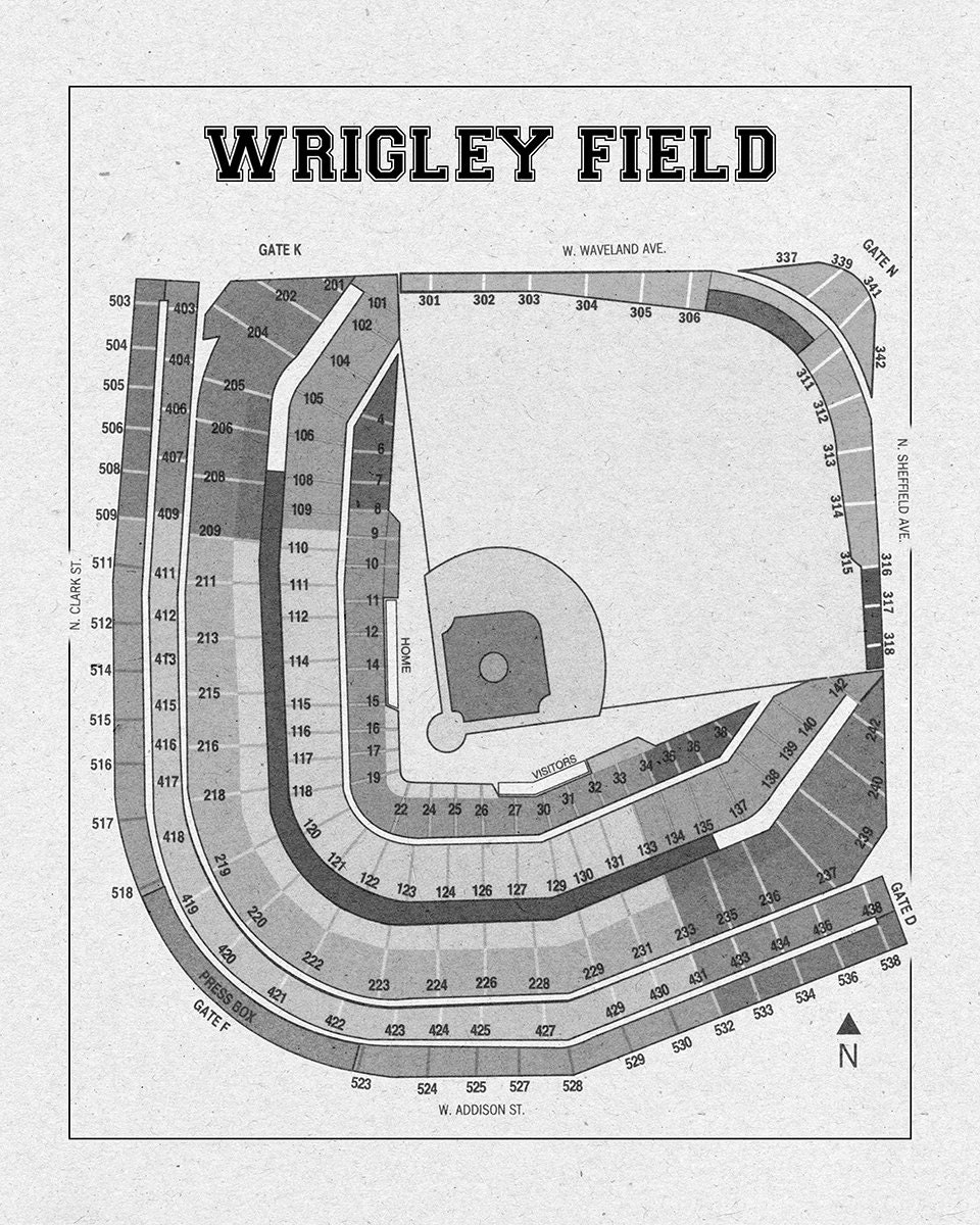 Wrigley Field Seating Chart Seat Numbers