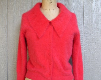 Items similar to HandSpun, Hand Knit Angora Sweater on Etsy