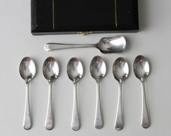 Sheffield Silver Plate Demitasse Spoons Box Set