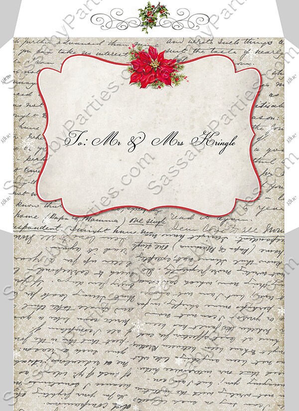 Classic Vintage Christmas Party Invitation by SassabyParties