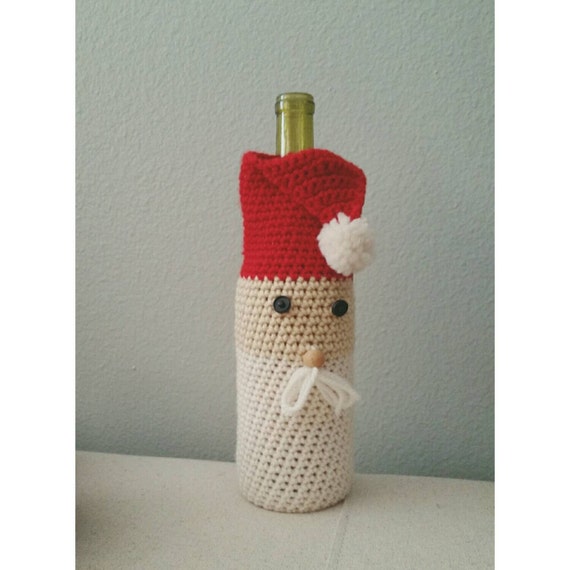 santa wine bag