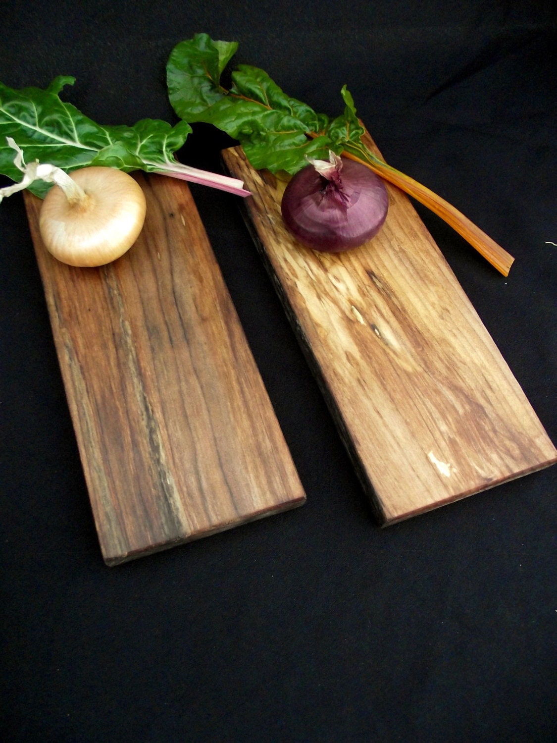 Set Of 2 Natural Rustic Wood Cutting Boards Ooak Reclaimed 