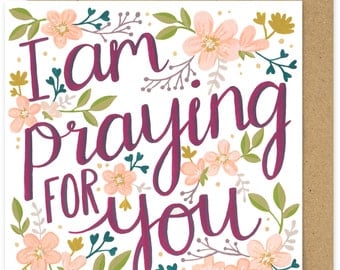Praying for you card | Etsy