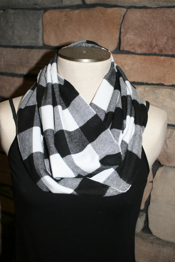 red check scarf womens