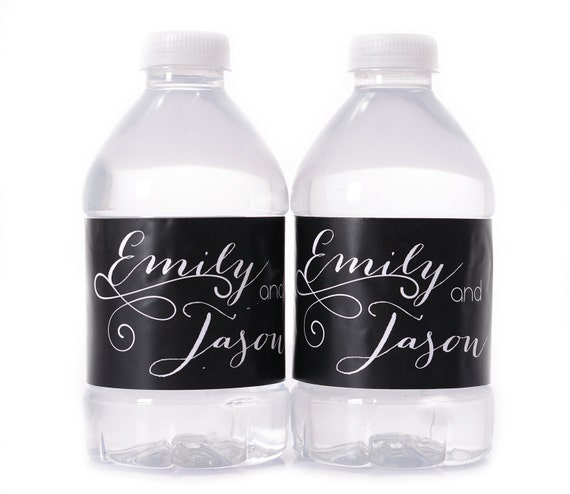 30 Wedding Water Bottle Labels - Need a different quantity? Click on the "choose total" tab to see all pricing Il_570xn