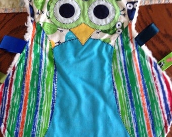 Owl Taggie Blanket