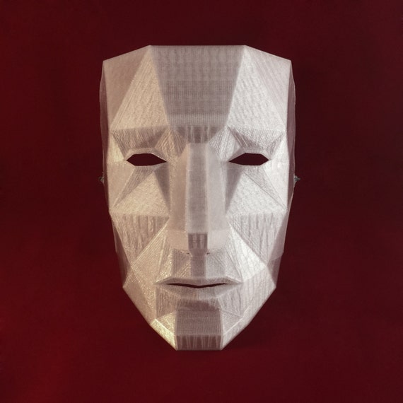 3D Printed Low Poly Mask Man Mask