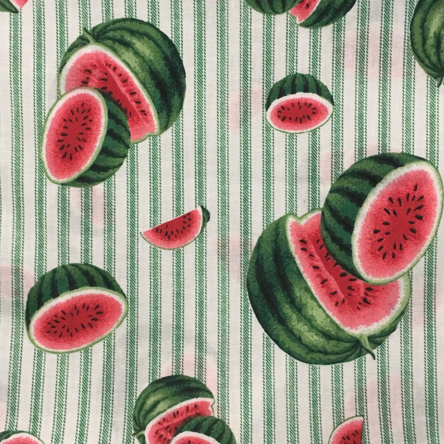 Cotton Fabric Vintage Watermelon Cotton Fabric