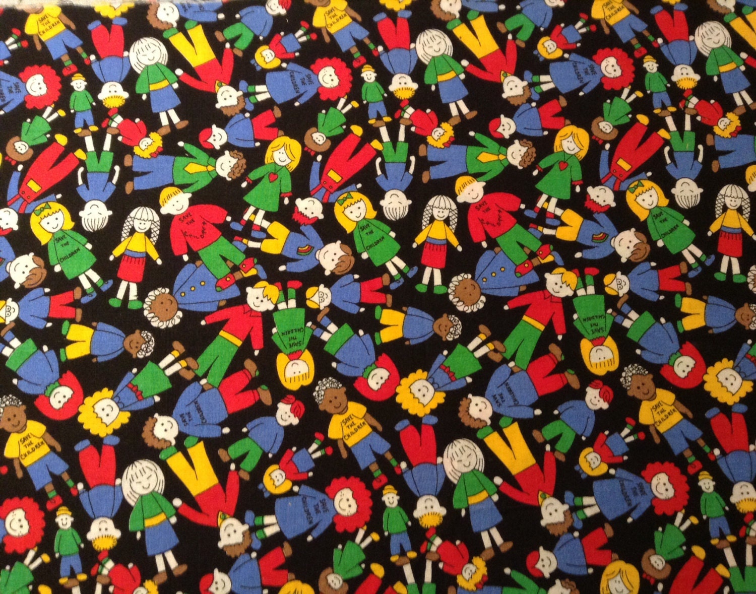 Save the Children quilting fabric Vintage Fabric 1/3 Yard