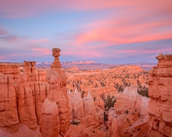 Bryce Canyon Landscape Photography Print - Utah National Park - Southwest - Sunset - MetalPrint Option - 11x14 16x20 20x30 24x36 30x40