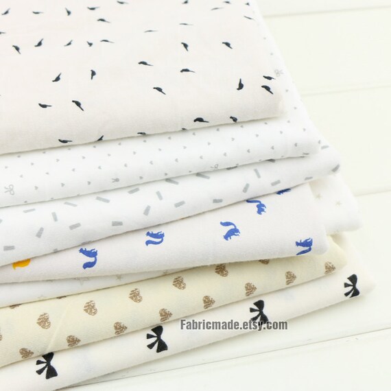 Baby Jersey Fabric Baby Cotton Kniting Fabric With Stars Bows
