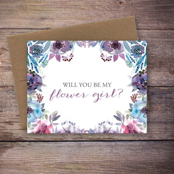 Fresh 88 Will You Be My Flower Girl Card