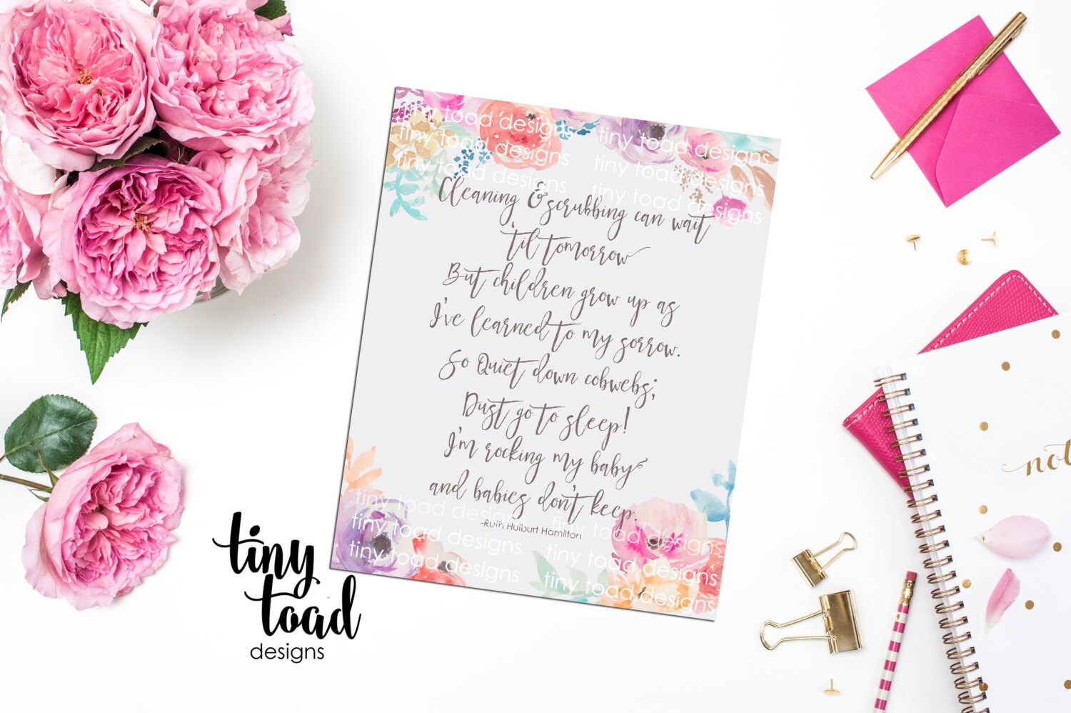 Rocking my baby and babies don't keep print Nursery