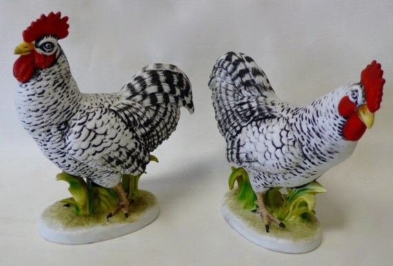 lefton rooster figurine