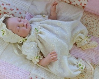 Silicone Reborn Preemie baby lace romper set 18-19 inch doll CLOTHING ONLY!