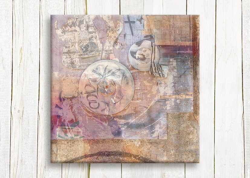 Abstract art print on canvas grunge abstract art print
