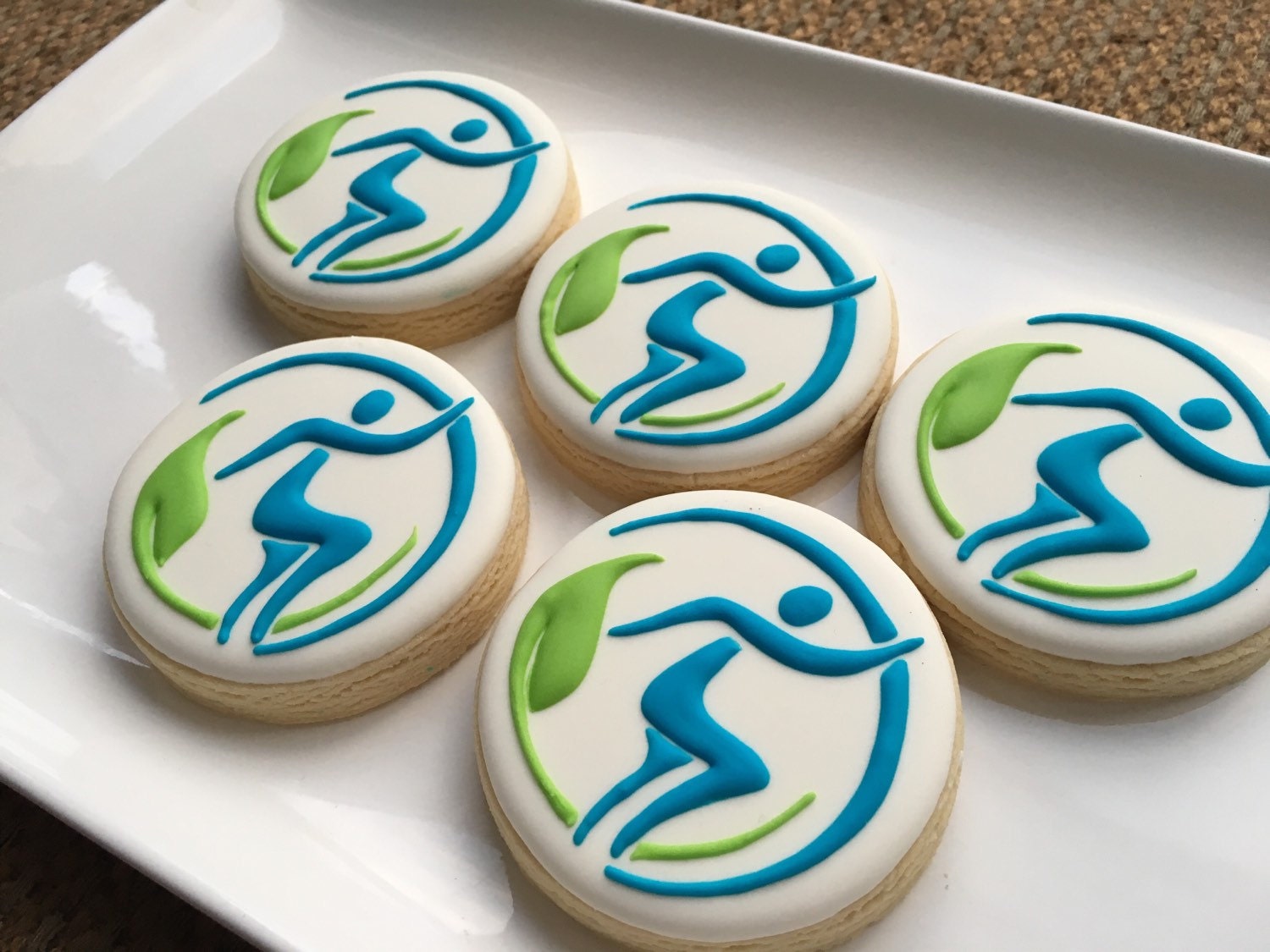 Custom business logo cookies