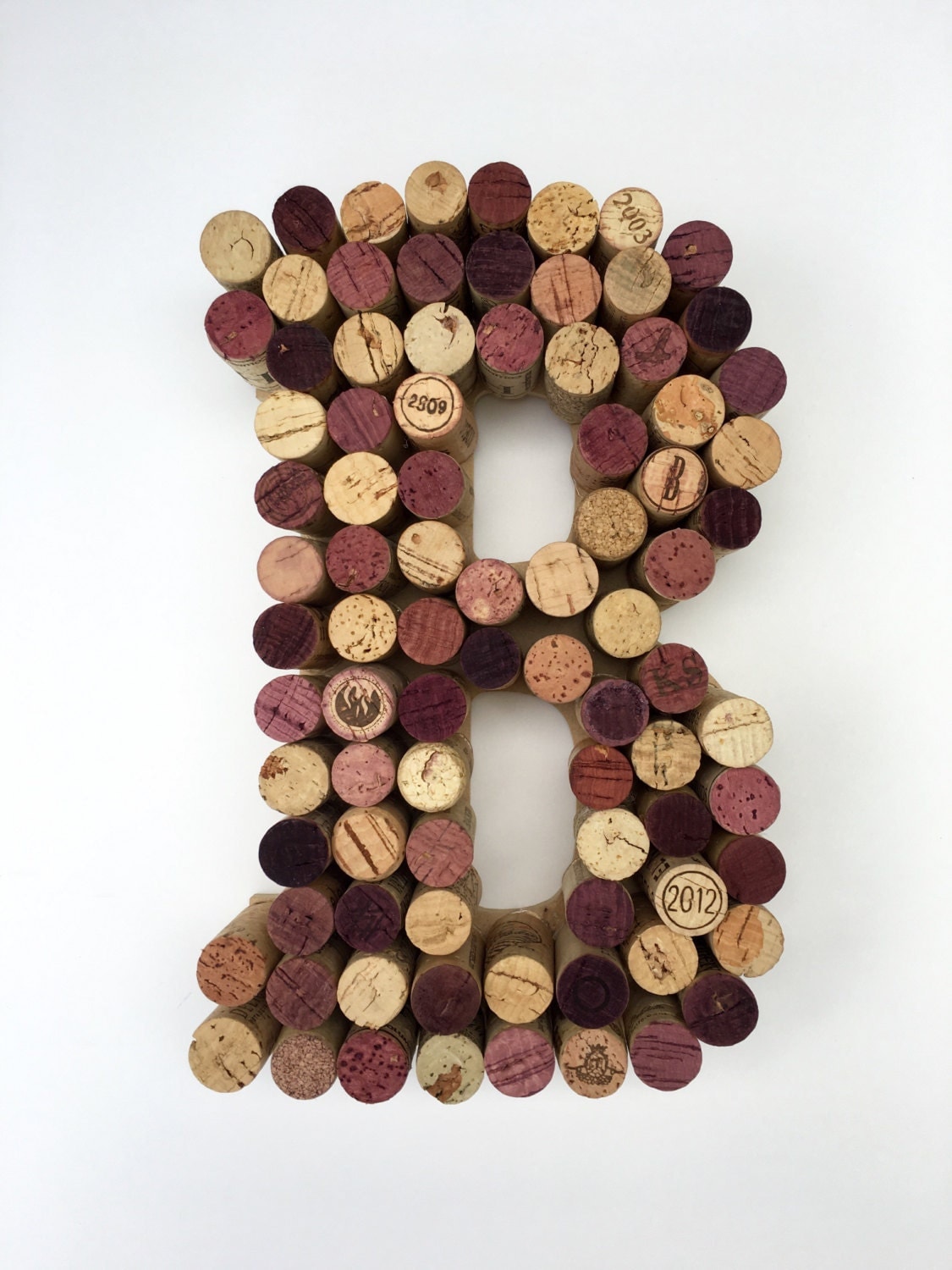 Wine Cork Letter B Made From Real Wine Corks Cork Letters