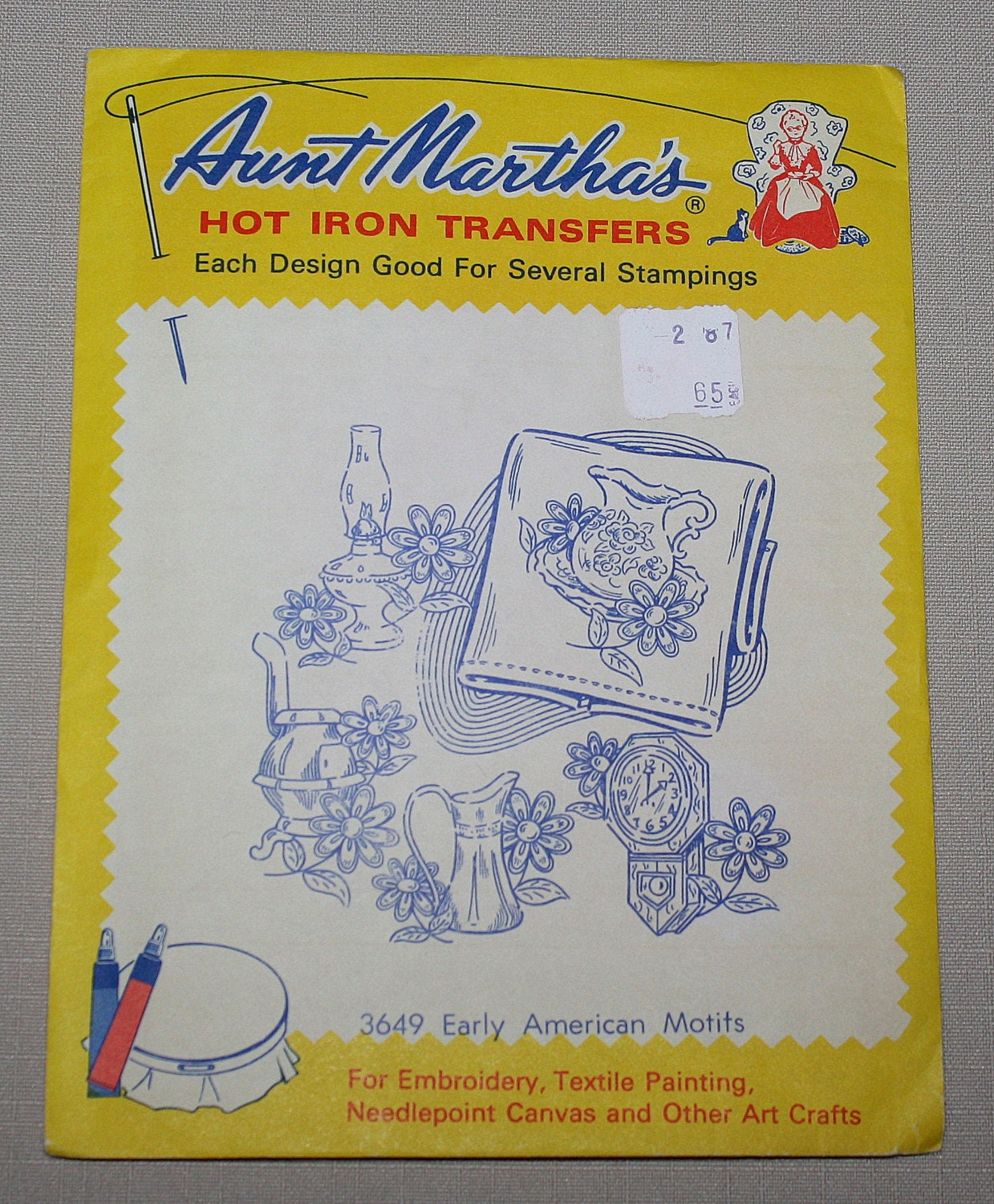 3649 Early American Motifs Aunt Marthas Hot Iron Transfers Colonial