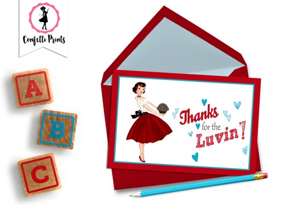 BUN In THE OVEN Baby Shower Thank You Card | Printable Thank You Cards | Thank You Cards | Vintage Baby Shower | Gender Neutral Baby Shower Il_570xn