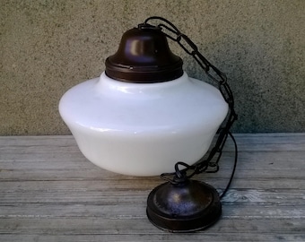 Vintage Schoolhouse Industrial Hanging Pendant Light