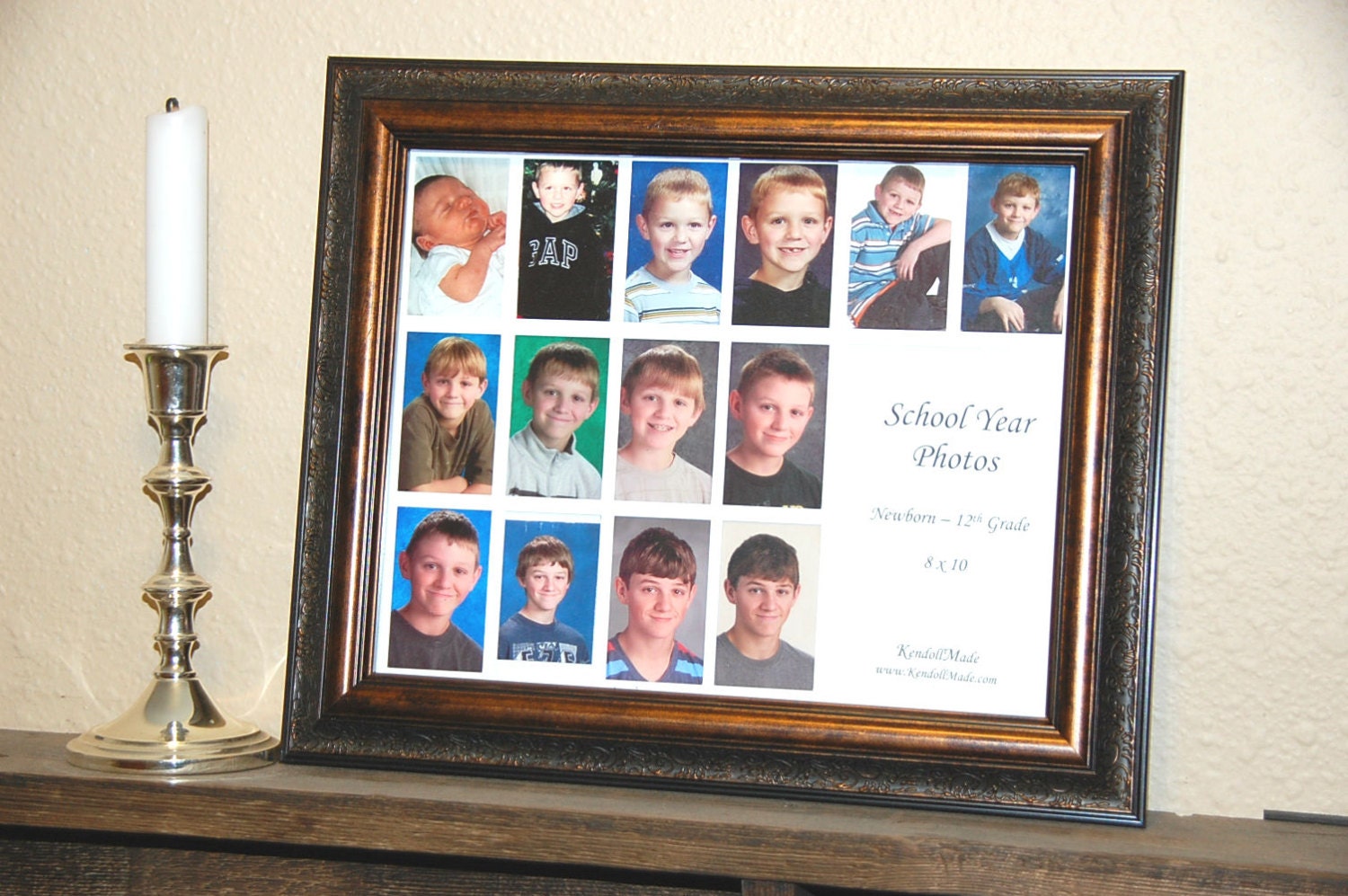 School Year Picture Frame MATS ONLY 8x10 Newborn12th