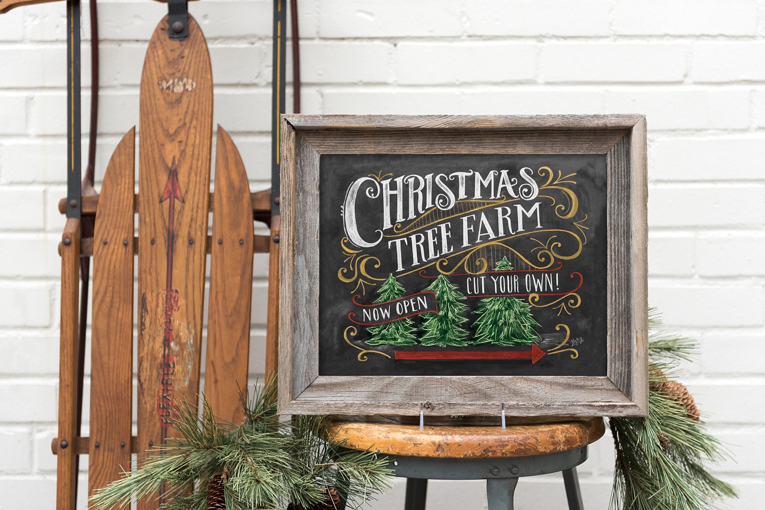 christmas tree farm sign lumberjack decor christmas home decor chalkboard art rustic - Vintage Christmas Home Decor christmas tree farm sign lumberjack decor christmas home decor chalkboard art rustic - Vintage Christmas Home Decor